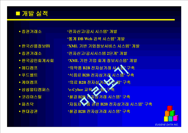[회사소개서] 솔루션 개발업체(유진데이타)   (7 )